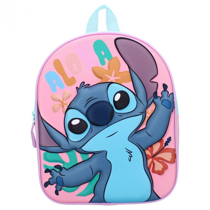 Rucsac 3D pentru copii, 32x11x26 cm, bretele intarite si ajustabile, multicolor, Disney, Stitch Simply Special [2]
