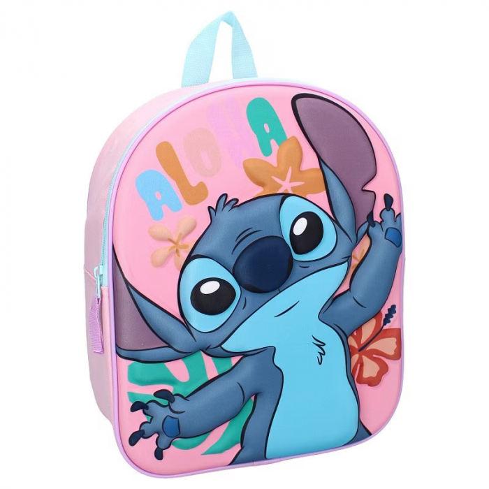 Rucsac 3D pentru copii, 32x11x26 cm, bretele intarite si ajustabile, multicolor, Disney, Stitch Simply Special [1]