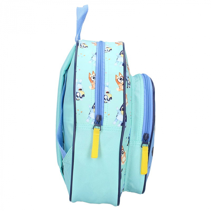 Rucsac Bluey Best Friends Fun, Compartiment Incapator, Buzunar Mic Cu Fermoar, Bretele Reglabile, 25x30x11 Cm, Multicolor [3]
