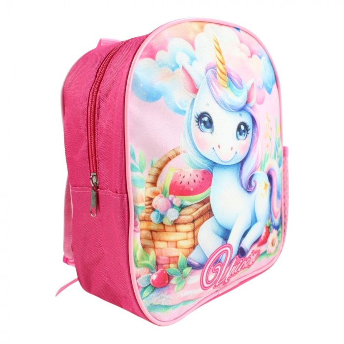 Rucsac copii, 26x22x10 cm, bretele întărite și ajustabile, multicolor, Unicorn [1]