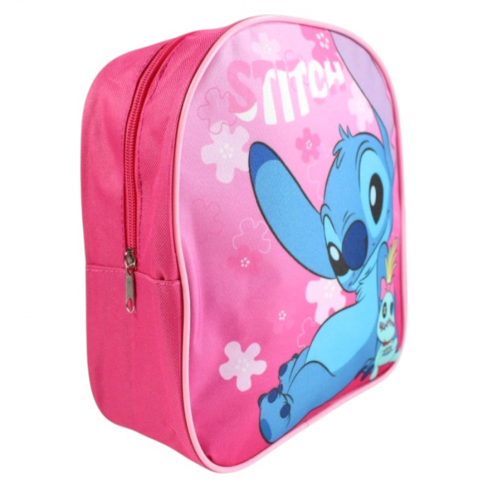 Rucsac copii, 26x22x10 cm, bretele întărite și ajustabile, roz, Stitch [1]