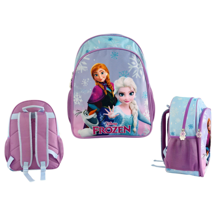 Rucsac cu două compartimente, 40x30x17 cm, bretele ajustabile și întărite, mov, Happy, Frozen [3]