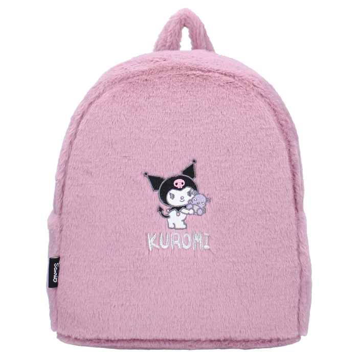 Rucsac din pluș, cu două compartimente, 30x26x10 cm, mov, Happy, Kuromi [3]