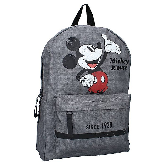 Rucsac gri cu două compartimente, 33x23x9 cm, The Biggest Of All Stars, Mickey Mouse, Disney [2]