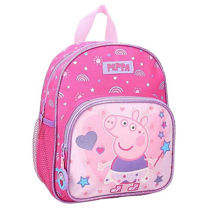 Rucsac multicolor cu 2 compartimente, 29 cm, Made of Magic, Peppa Pig [2]