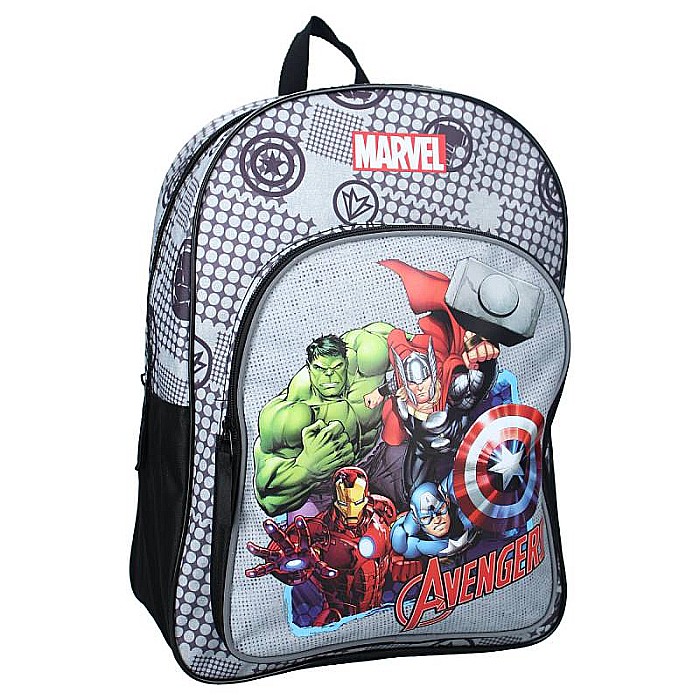 Rucsac multicolor cu două compartimente, 43x32x16 cm, Safety Shield, Avengers [2]