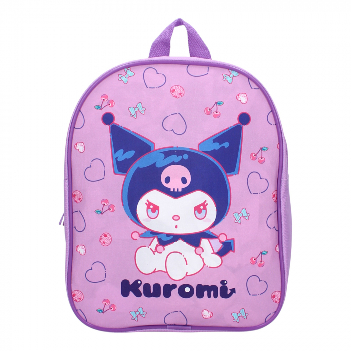 Rucsac pentru copii, 29x22x9 cm, bretele intarite si ajustabile, multicolor, Cheeky But Charming, Kuromi [2]