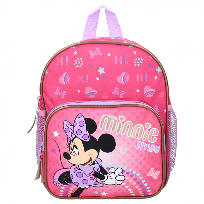 Rucsac pentru copii, 29x23x10 cm, cu doua compartimente, bretele intarite si ajustabile, multicolor, I Like Smiles, Minnie Mouse [2]