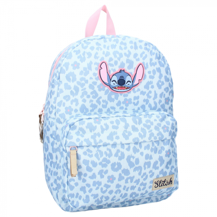 Rucsac pentru copii, 36x27x12 cm, bretele intarite si ajustabile, multicolor, Leopard And Laughter, Stitch [5]