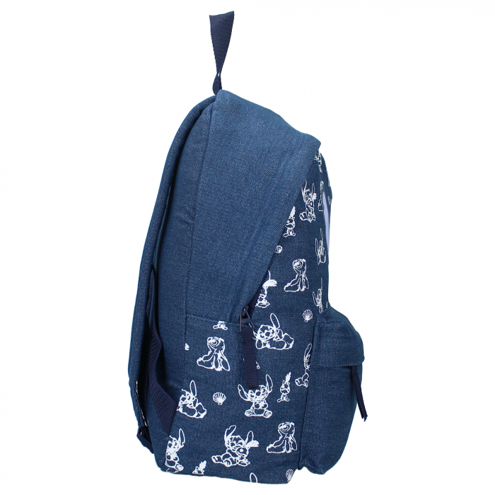 Rucsac pentru copii, 37x25,7x12 cm, bretele intarite si ajustabile, multicolor, Denim Revival, Stitch [3]