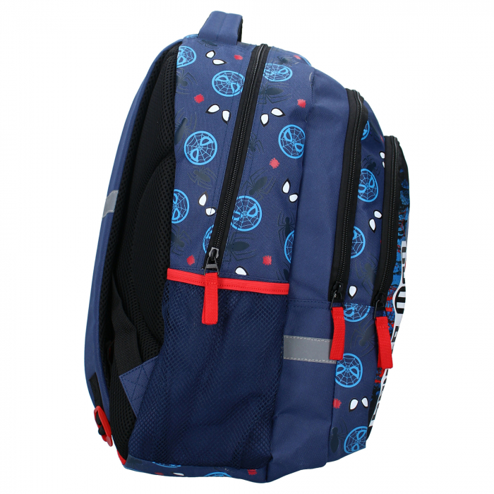 Rucsac pentru copii, 44x33x24 cm, cu trei compartimente, bretele intarite si ajustabile, multicolor, Beyond Amazing, Spiderman [3]