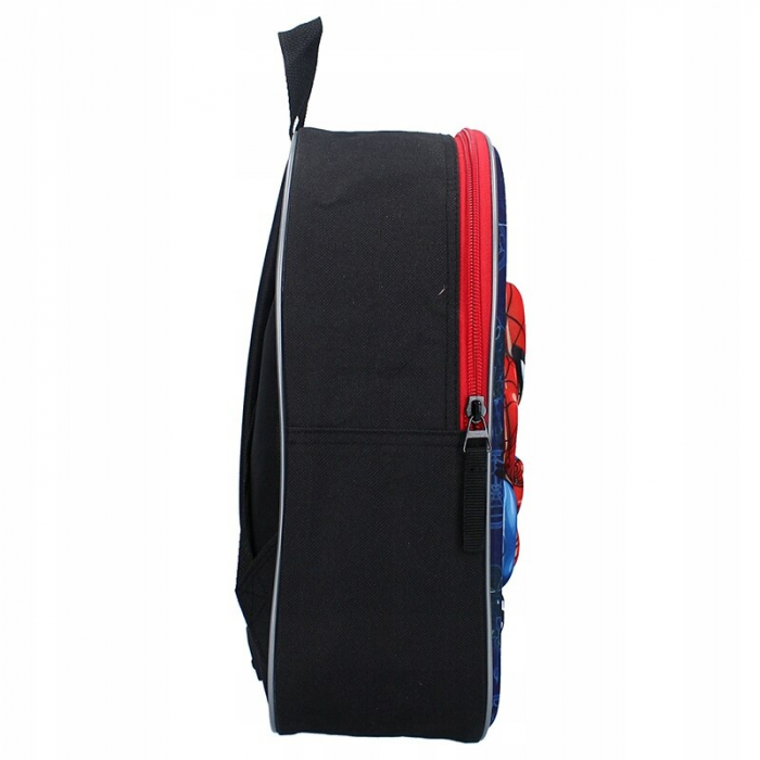 Rucsac Spider-Man, Imprimare 3D, Curele Reglabile, Maner De Transport, 26x32x11 cm, Albastru Inchis [3]