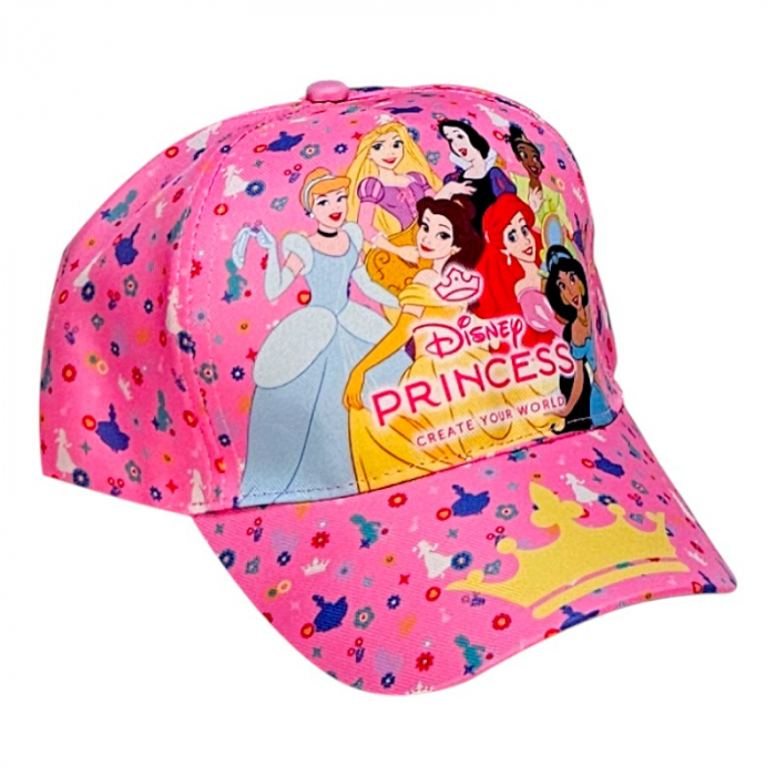 Sapca pentru fetite, multicolor, marimea 52 cm, Princess, Disney [1]