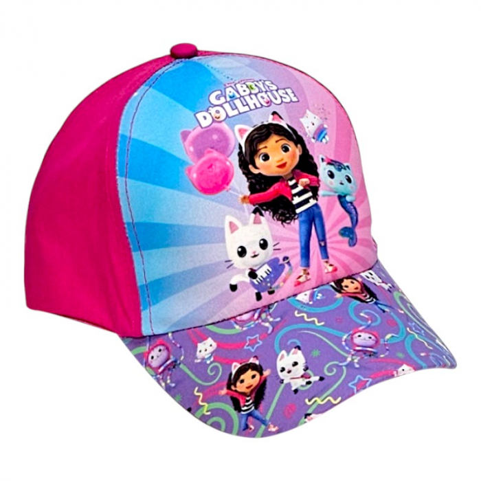 Sapca pentru fetite, multicolor, marimea 54 cm, Friends, Gabby's Dollhouse [1]