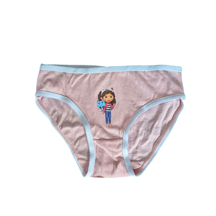 Set 2 perechi șosete ABS, talpă antiderapantă și 3 perechi chiloți fete, 100% bumbac, multicolor, Happy, Gabby's Dollhouse [7]