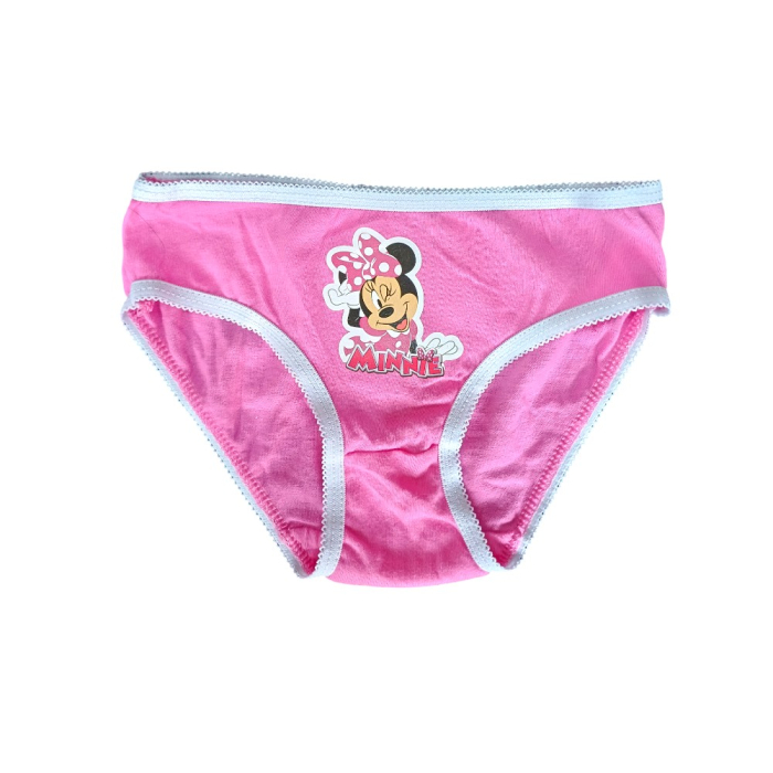 Set 3 perechi chiloți fete, multicolor, 100% bumbac, Happy, Minnie Mouse [6]