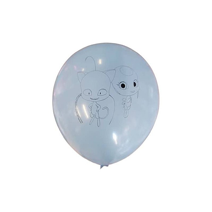 Set 6 baloane latex Miraculous/Lady Bug 23 cm [6]