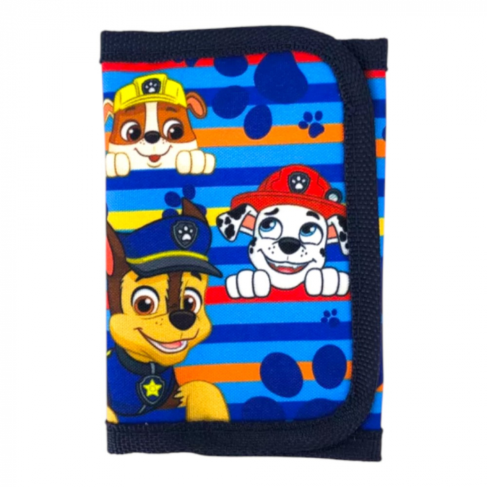 Set ghiozdan, 26x22x10 cm, sac sport si portofel, albastru, Paw Patrol [6]