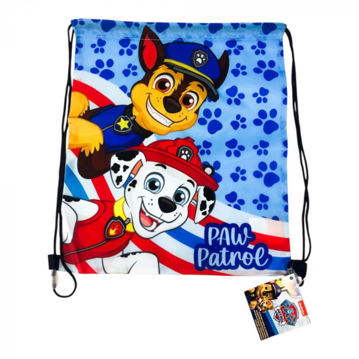 Set ghiozdan, 26x22x10 cm, sac sport si portofel, albastru, Paw Patrol [5]
