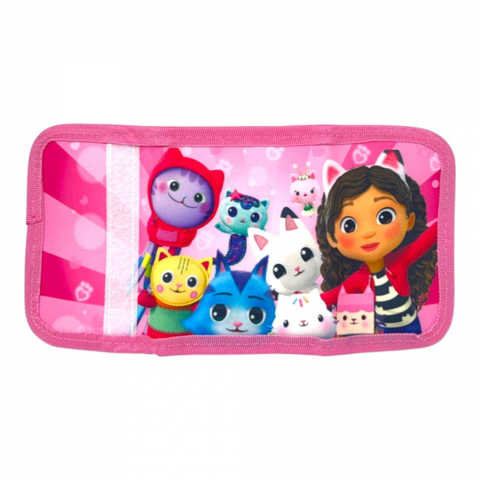 Set ghiozdan, 26x22x10 cm, sac sport si portofel, multicolor, Gabby's Dollhouse [9]