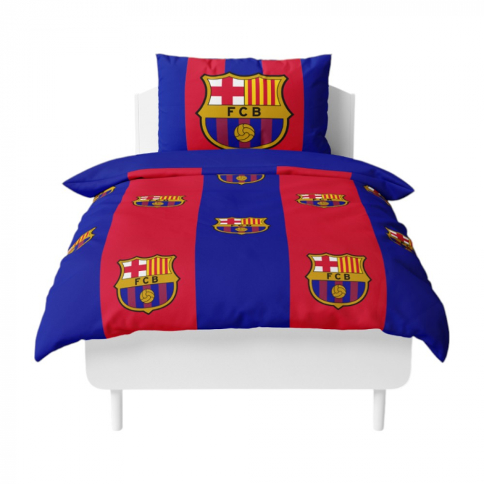 Set lenjerie de pat 2 piese, 135x200 cm, 75x50 cm, multicolor, Blaugrana, FC Barcelona [3]