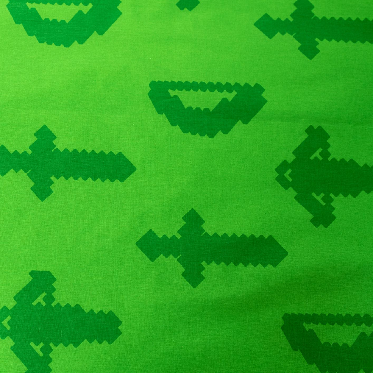 Set lenjerie de pat, 2 piese, reversibila, 100% bumbac, 140 x 200 cm, 70 x 90 cm, multicolor, Icon, Minecraft [3]