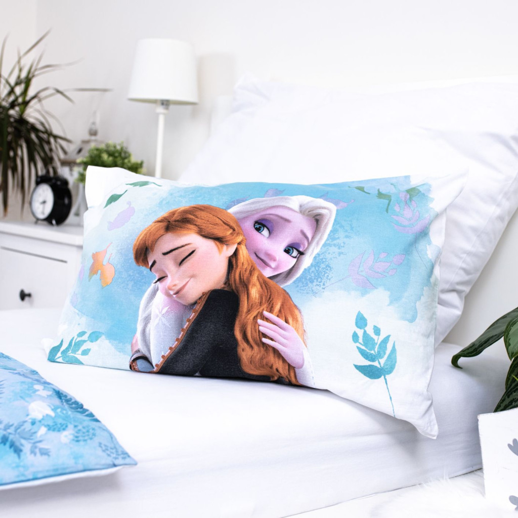 Set lenjerie pat copii, 100% bumbac, multicolor, 2 piese, 100×135 cm, 40×60, Nature is Magical, Frozen [4]