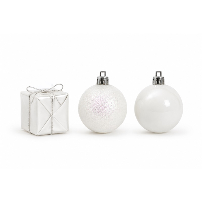 Set ornamente din plastic de Crăciun 40 bucăți [3]