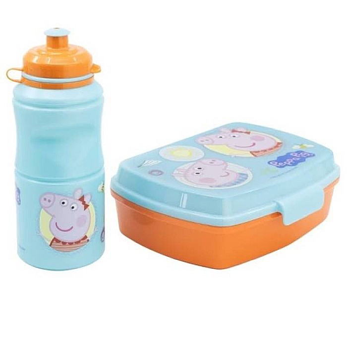Set cutie sandwich și sticlă pentru lichide, 400 ml, multicolor, Peppa Pig [2]