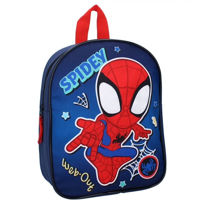Set rucsac copii, 29x22x9 cm, sticla apa din aluminiu 500 ml si cutie sandwich 16x13x5 cm, din plastic fara BPA, Spidey [2]