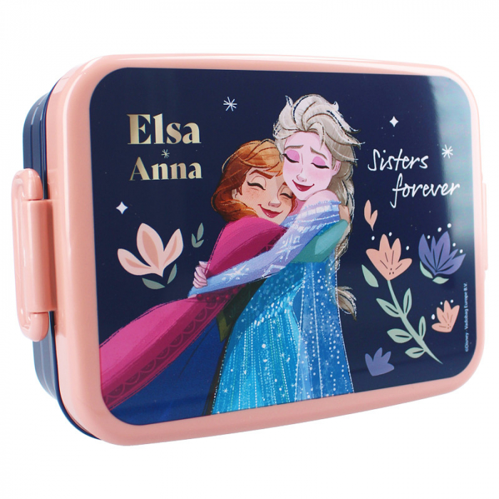 Set rucsac copii 3D, 29x22x9 cm, sticla apa din aluminiu 500 ml si cutie sandwich 16x13x5 cm, din plastic fara BPA, Frozen [5]