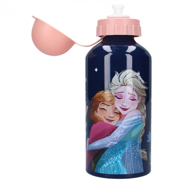 Set rucsac copii 3D, 29x22x9 cm, sticla apa din aluminiu 500 ml si cutie sandwich 16x13x5 cm, din plastic fara BPA, Frozen [7]