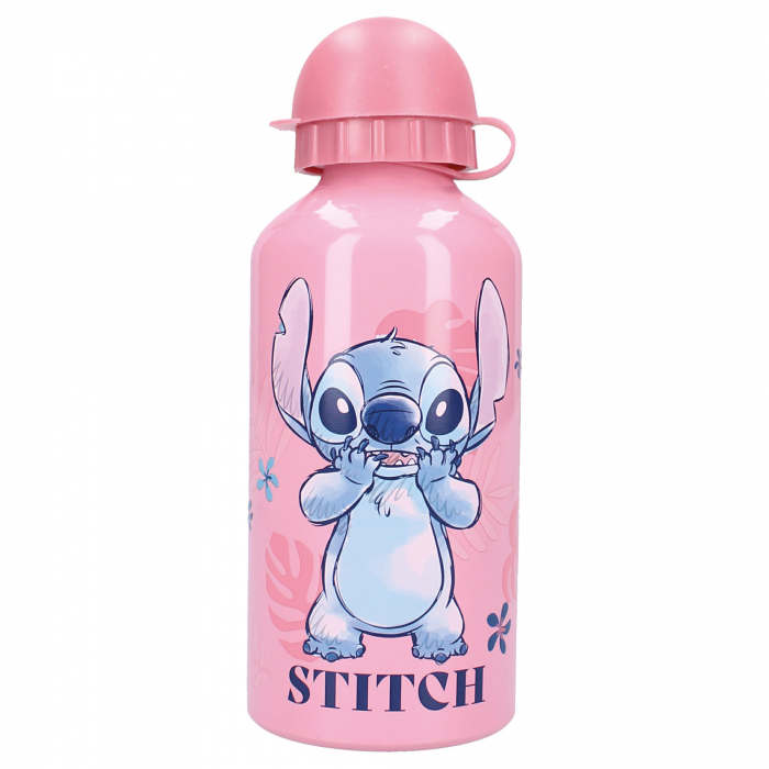 Set rucsac copii 3D, 29x22x9 cm, sticla apa din aluminiu 500 ml si cutie sandwich 16x13x5 cm, din plastic fara BPA, Stitch [4]