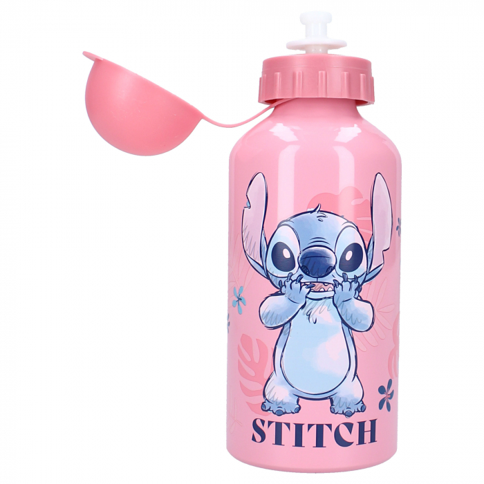 Set rucsac copii 3D, 29x22x9 cm, sticla apa din aluminiu 500 ml si cutie sandwich 16x13x5 cm, din plastic fara BPA, Stitch [5]