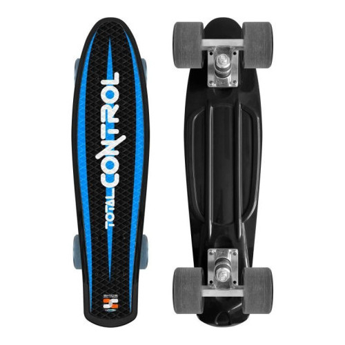 Skateboard Copii, 55 x 15 cm, placa PP antiderapanta, roti luminoase fara baterii, rulmenti Abec-7, multicolor, Skids Control Light [3]