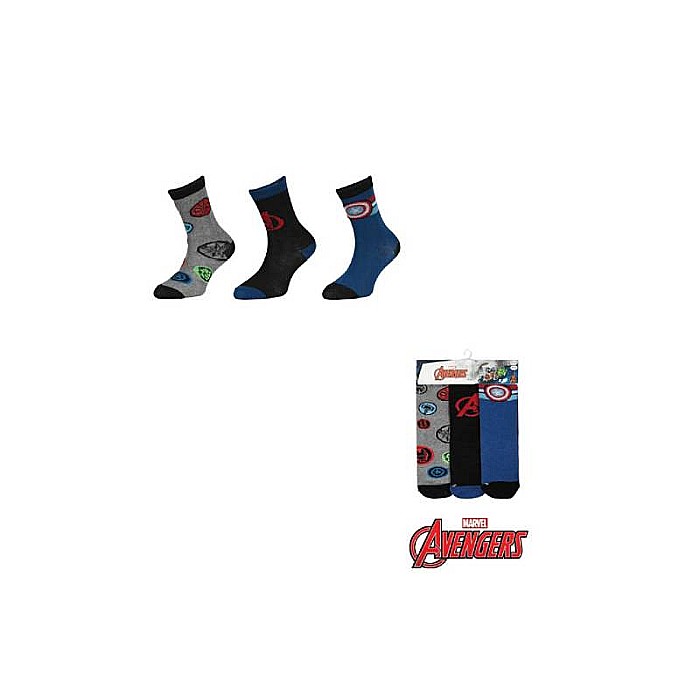 Set 3 perechi șosete copii, multicolor, Shield, Avengers, Marvel [2]