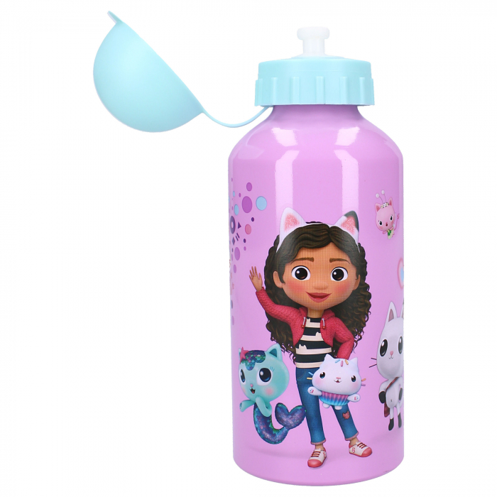 Sticla apa din aluminiu, multicolor, capacitate 500 ml, Really Refreshing, Gabby's Dollhouse [4]