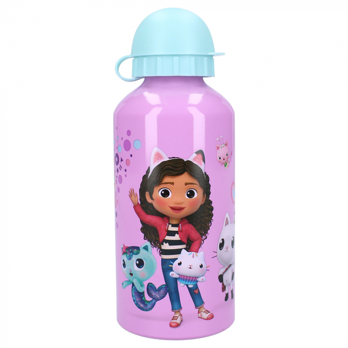 Sticla apa din aluminiu, multicolor, capacitate 500 ml, Really Refreshing, Gabby's Dollhouse [1]