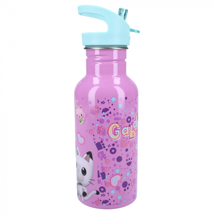 Sticla apa din aluminiu, multicolor, capacitate 500 ml, Take A Sip, Gabby's Dollhouse [3]