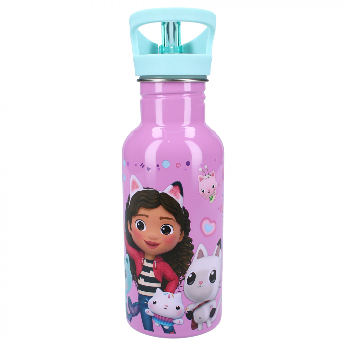 Sticla apa din aluminiu, multicolor, capacitate 500 ml, Take A Sip, Gabby's Dollhouse [2]