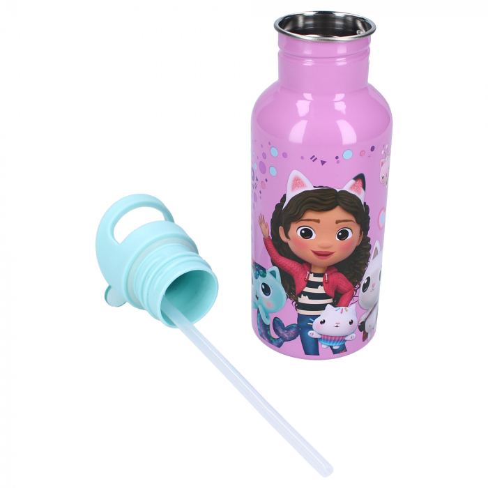 Sticla apa din aluminiu, multicolor, capacitate 500 ml, Take A Sip, Gabby's Dollhouse [4]