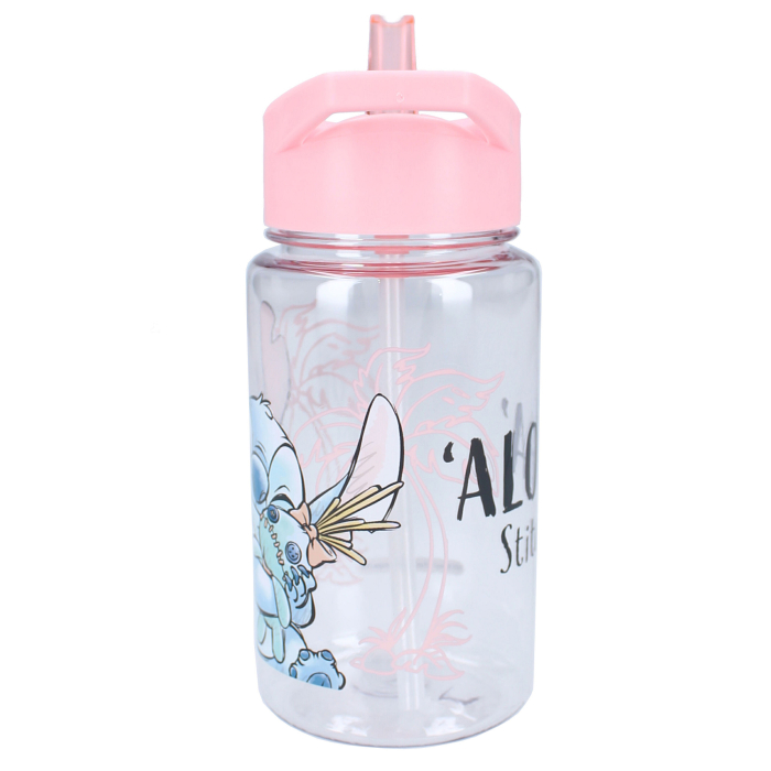 Sticla apa din plastic, fara BPA, multicolor, capacitate 450 ml, Really Refreshing, Stitch [4]