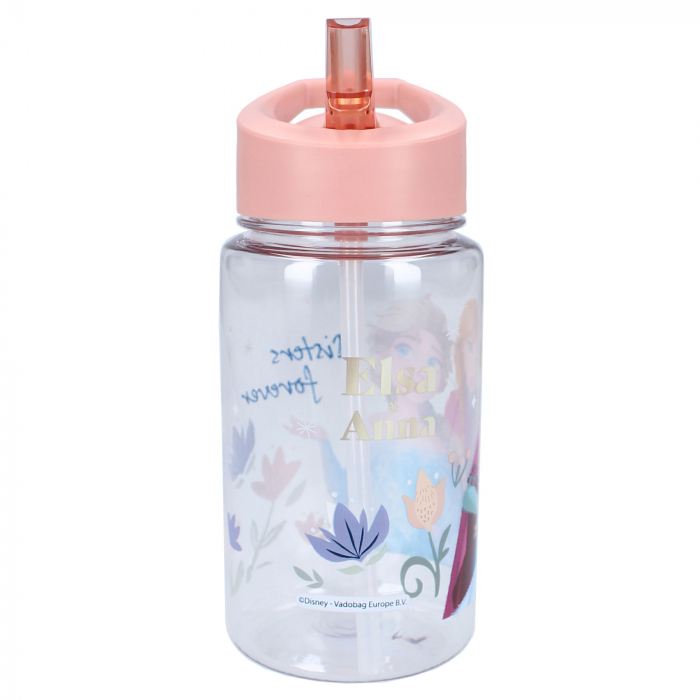 Sticla apa, plastic, fara BPA, transparent, capacitate 450 ml, Drink Up, Frozen [2]