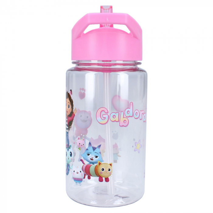 Sticla apa, plastic, transparent, capacitate 450 ml, Drink Up, Gabby's Dollhouse [3]