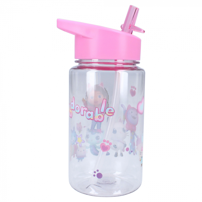 Sticla apa, plastic, transparent, capacitate 450 ml, Drink Up, Gabby's Dollhouse [4]