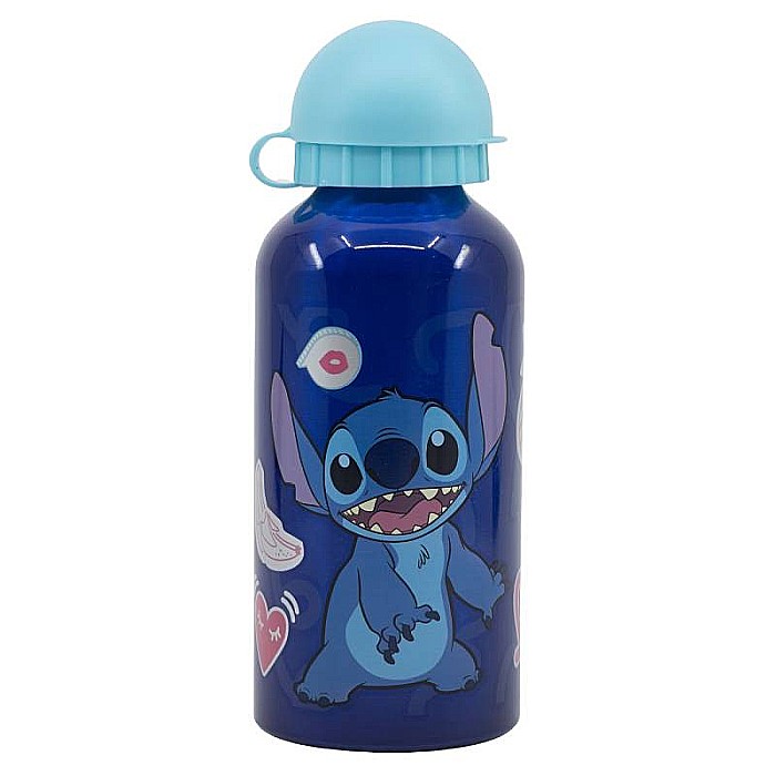 Sticlă apă Stitch Palms, aluminiu 400 ml Albastru [2]