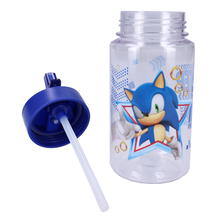 Sticlă pentru apă din plastic fara BPA, 450 ml, multicolor, Happy, Sonic [6]