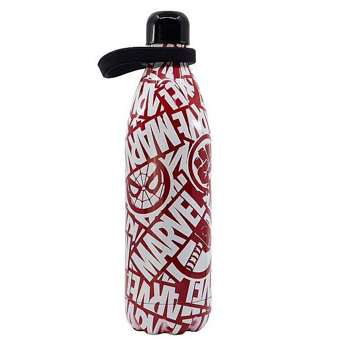 Sticlă Termos din inox, cu pereți dubli, fără BPA, roșu/alb, 1000 ml, Marvel [2]