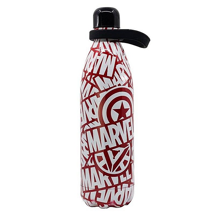 Sticlă Termos din inox, cu pereți dubli, fără BPA, roșu/alb, 1000 ml, Marvel [3]