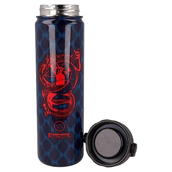Sticlă Termos din inox, cu pereți dubli, fără BPA, roșu/albastru, 650 ml, Dragon Ball [2]